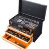 Set de scule complet cu unitati de depozitare a sculelor, pentru utilizare in atelier sau garaj, 4 tavi, 86 bucati