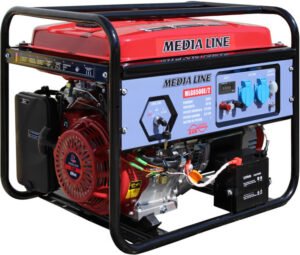 Generator curent Media Line MLG 6500E/2 putere 6.5kW 230 V benzina pornire electrica AVR rezervor 25L