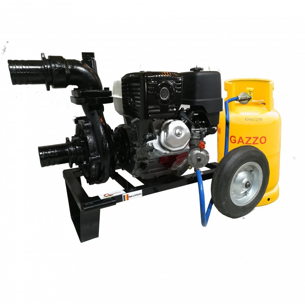 Motopompa DWP 390 H4 + GPL de presiune 4" motor HONDA cu adaptare GPL