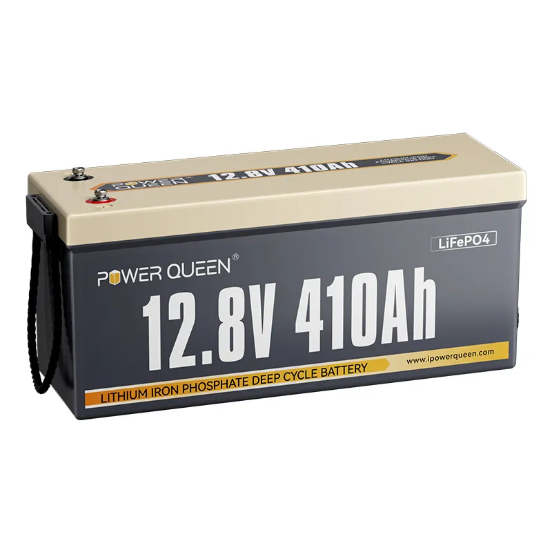Baterie litiu Power Queen 12V 410Ah LiFePO4, BMS 250A, 5248Wh, autonomie extremă