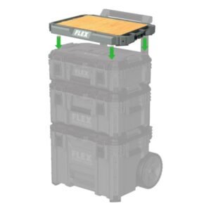 Blat de lucru Flex TKA SP WT, compatibil cu sistemul STACK PACK, 546 x 398 x 54 mm