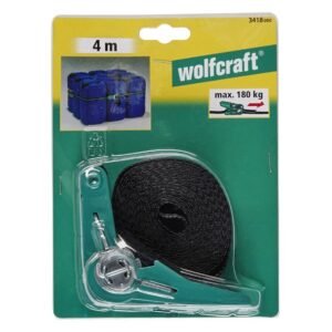Chinga de prindere cu clichet Wolfcraft 3418000, 4m, forta de strangere 180 kg