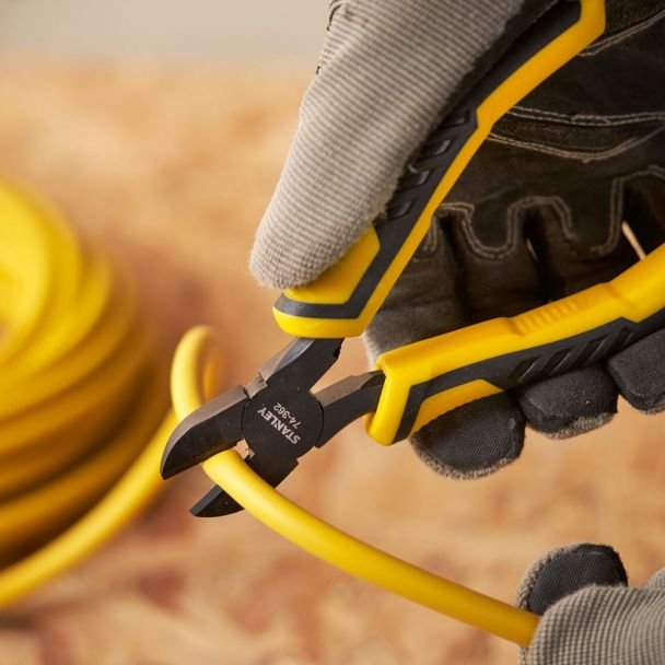 Cleste cu taiere diagonala Stanley STHT0-74362, 150 mm, Dynagrip