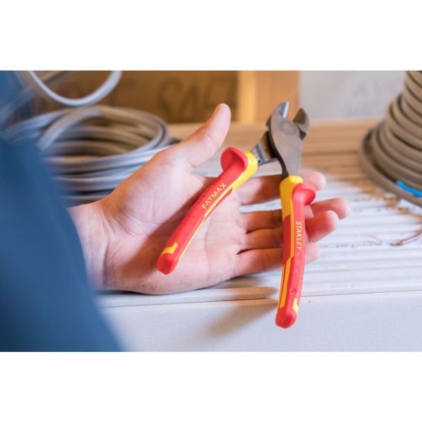 Cleste cu tais lateral VDE Stanley 0-84-004, 200 mm, izolatie 1000 V