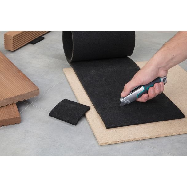 Cutter profesional Wolfcraft 4200000, lama retractabila, cu magazie pentru lame