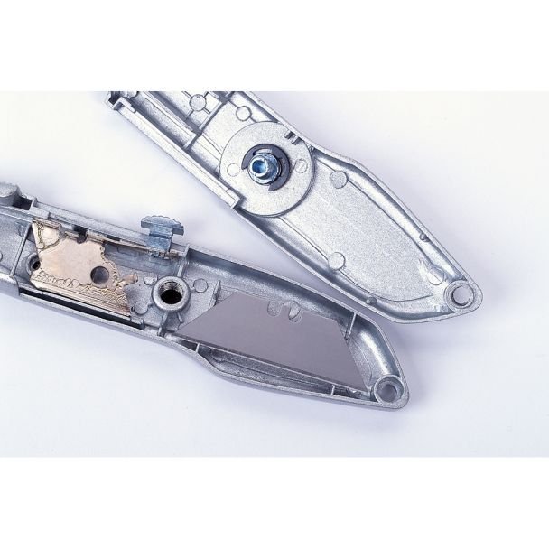 Cutter standard cu lame trapezoidale Wolfcraft 4133000, carcasa din metal cu aplicatii de cauciuc