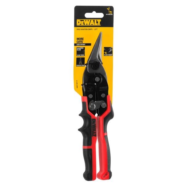 Foarfeca Ergo pentru tabla Dewalt DWHT14673-0, taietura pe stanga