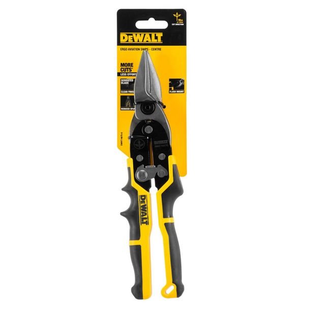 Foarfeca Ergo pentru tabla Dewalt DWHT14675-0, taietura dreapta