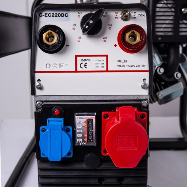 GreenField G-EC220DC EUROV – generator de curent și sudură trifazat 6,1 kVA, 220 A - imagine 5