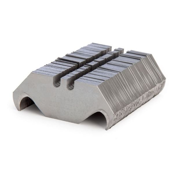 Lama trapez pentru cutter Stanley 1-11-983, 62 x 19 mm, varf tip carlig, set de 100 bucati