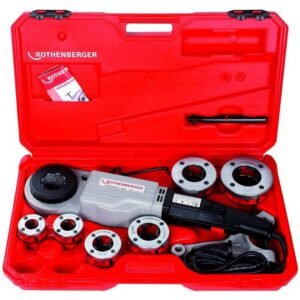 Masina de filetat electrica Rothenberger Supertronic 2000-Set, 1010 W, cu 6 capete de filetat BSPT R 1/2" - 2"