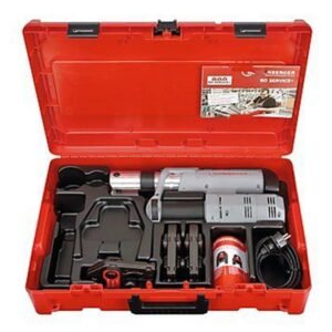 Masina de presat electrohidraulica Rothenberger 15740 ROMAX AC ECO cu capete SV 15, SV 22, SV 28, 110 mm, 32 – 34 kN