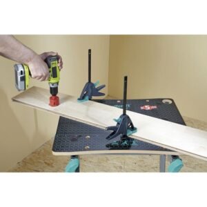 Menghina de fixare pe masa de lucru cu gaura de 20 mm Wolfcraft 3036000, PRO 65-150-W