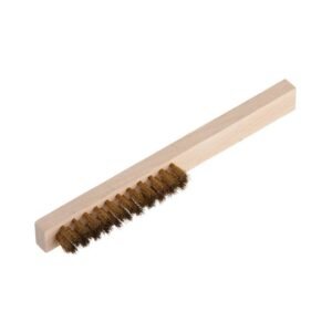 Perie de mana Wolfcraft 2724000, sarma fina din alama, 4 randuri, 220 mm, lungime sarma 15 mm, lungime armatura 110 mm