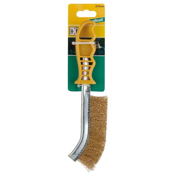 Perie de sarma de mana Wolfcraft 2716000, 265 mm alama, maner plastic
