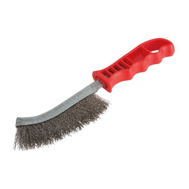 Perie de sarma de mana Wolfcraft 2717000, 265 mm, inox, maner plastic