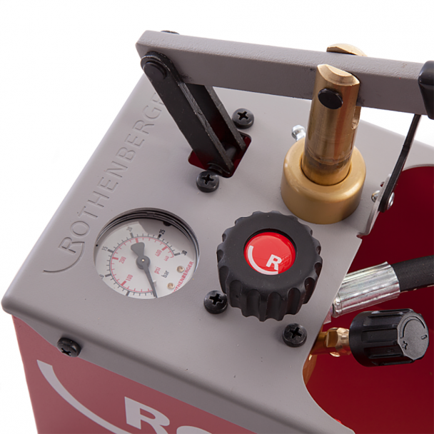 Pompa testare manuala Rothenberger TP25, 0-25 bar, cuva otel 7 l