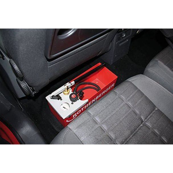 Pompa testare manuala Rothenberger TP25, 0-25 bar, cuva otel 7 l