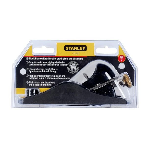 Rindea de finisat Stanley 1-12-220, 180 x 40 mm, unghi cutit 21°