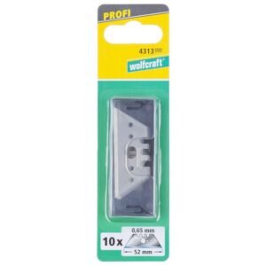 Set 10 lame trapezoidale Wolfcraft 4313000, latime 52 mm, grosime lama 0,65 mm