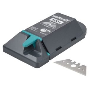 Set 100 lame trapezoidale Wolfcraft 4314000, profi inaltimea lamei 52 mm, grosimea lamei 0, 65 mm