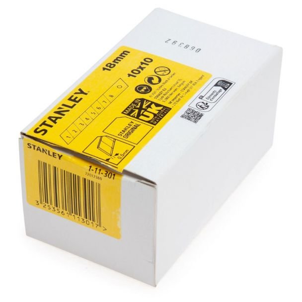 Set 10x10 lame cutter fractionabile Stanley 1-11-301, 18 mm