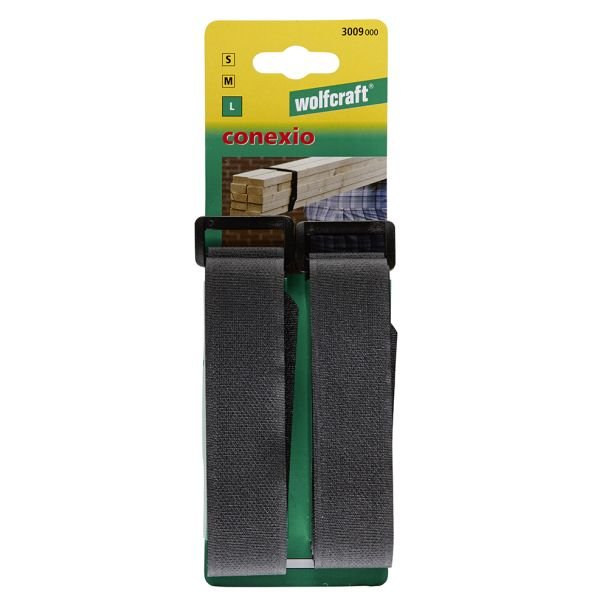 Set 2 benzi de prindere cu scai Wolfcraft 3009000, Conexio L, 30 x 1200 mm