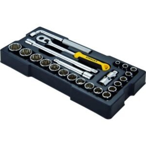 Set 23 piese insurubare Stanley STMT1-74726, antrenoare si accesorii 1/2" in modul pentru sertare