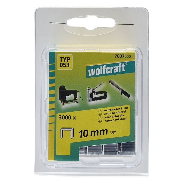 Set 3000 capse plate Wolfcraft 7037000, tip 053, 10 mm, blister dublu