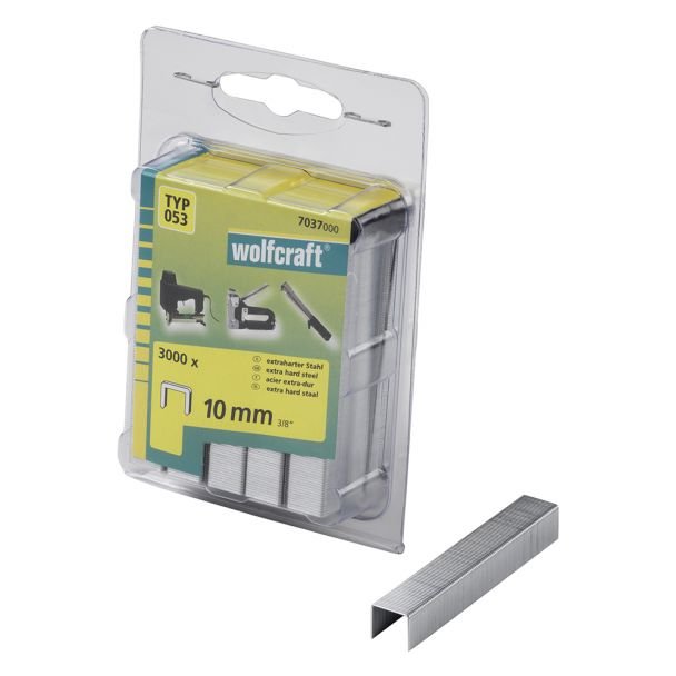 Set 3000 capse plate Wolfcraft 7037000, tip 053, 10 mm, blister dublu