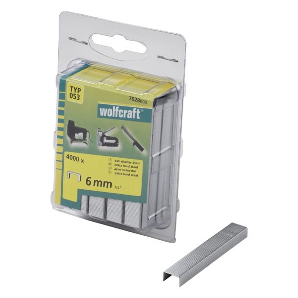 Set 4000 capse plate Wolfcraft 7028000, tip 053, 6 mm blister dublu