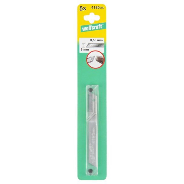 Set 5 lame detasabile Wolfcraft 4180000, 13 segmente, latime 9 mm