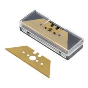 Set 5 lame trapezoidale Wolfcraft 4173000, profesionale, 61 x 18.7 x 0.65 mm, TiN