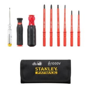 Set surubelnite izolate Stanley Fatmax FMHT66426-0, VDE 1000 V, 9 piese in geanta textila
