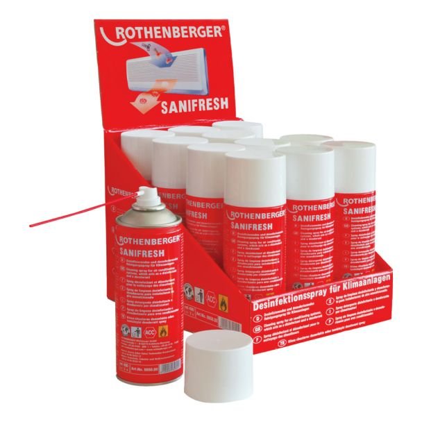 Spray antiseptic si odorizant Sanifresh Rothenberger 85800, 400 ml, cutie 12 bucati
