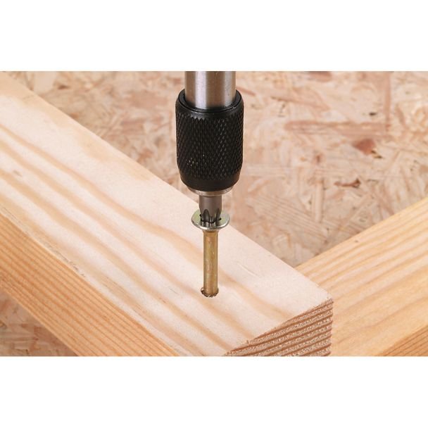 Surubelnita de mana pentru biti (1/4") Wolfcraft 8725000, magnetic, maner ergonomic, bicomponent, lungime 197 mm