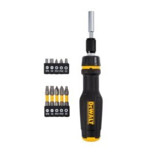 Surubelnita extensibila cu clichet Dewalt DWHT68001-0, cu set 10 biti