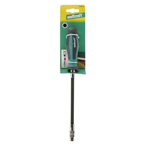 Surubelnita flexibila pentru biti (1/4") Wolfcraft 1236000, magnetic, lungime 298 mm