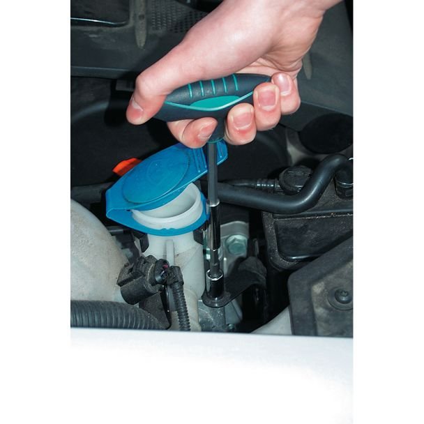 Surubelnita-T pentru biti (1/4"`) Wolfcraft 1235000, magnetic, maner ergonomic, lungime 152 mm