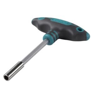Surubelnita-T pentru biti (1/4"`) Wolfcraft 1235000, magnetic, maner ergonomic, lungime 152 mm