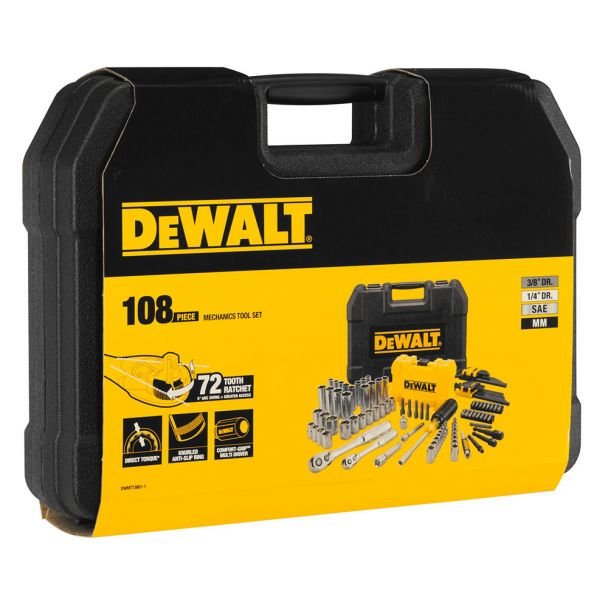 Trusa 108 piese Dewalt DWMT73801-1, 1/4" - 3/8"
