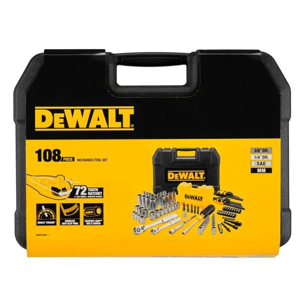 Trusa 108 piese Dewalt DWMT73801-1, 1/4" - 3/8"