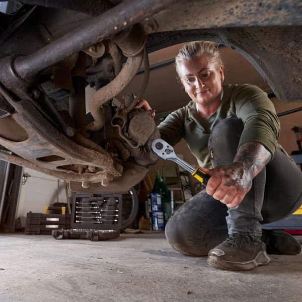 Trusa chei tubulare 72 piese Stanley STMT82831-1, 1/2" + 1/4"