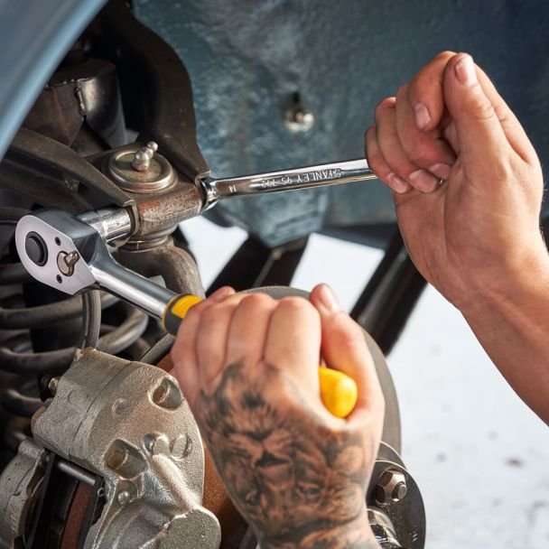 Trusa chei tubulare 72 piese Stanley STMT82831-1, 1/2" + 1/4"