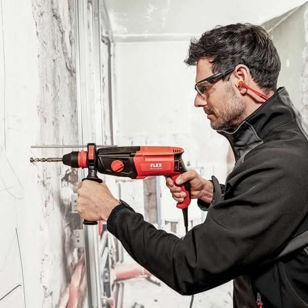 Ciocan rotopercutor Flex CHE 2-28 R SDS Plus, 800 W, 2.7 J, 0 - 1300 rpm, doua mandrine interschimbabile - imagine 4