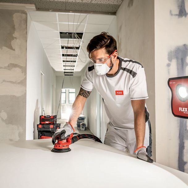 Masina de slefuit orbital Flex ORE 3-150 EC Set, 150 mm, 400 W, 6000-10000 rpm, L-BOXX - imagine 8