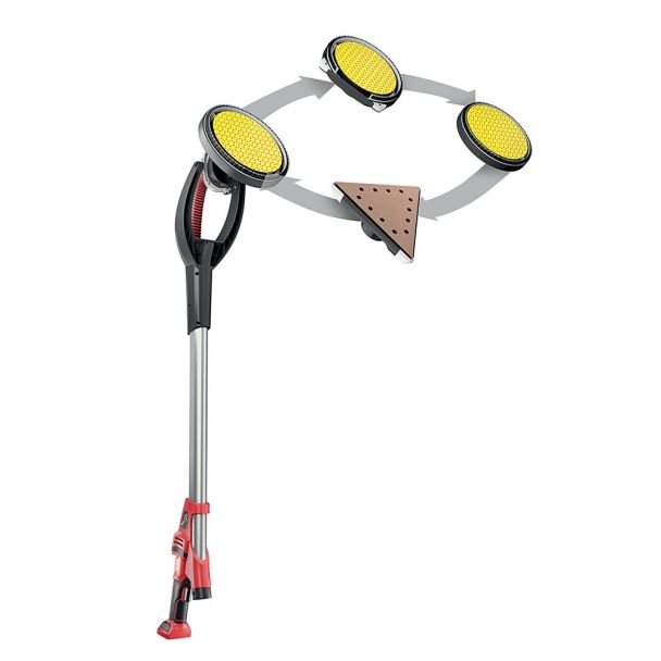 Masina de slefuit pereti Flex Giraffe GE MH 18.0-EC/5.0 Set, 504033, 2 acumulatori Li-Ion 18 V/5.0 Ah, 225 mm, velcro, incarcator - imagine 8