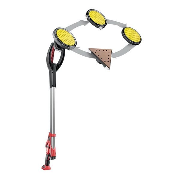 Masina de slefuit pereti Flex Giraffe GE MH 18.0-EC/5.0 Set+MH-X, 504068, 2 acumulatori Li-Ion 18 V/5.0 Ah, cap excentric 225 mm, velcro, incarcator - imagine 4