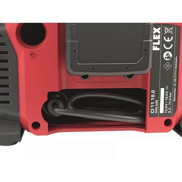 Compresor de aer Flex CI 11 18.0, 506648, compatibil cu acumulatori Li-Ion 18 V, 408 l/min, 11 bar - imagine 2