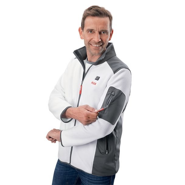 Fleece încălzit electric Flex 512109, TF White 10.8/18.0 XXL Lady, compatibil cu acumulatori Li-Ion 10.8 și 18 V, pentru femei, mărime XXL - imagine 5